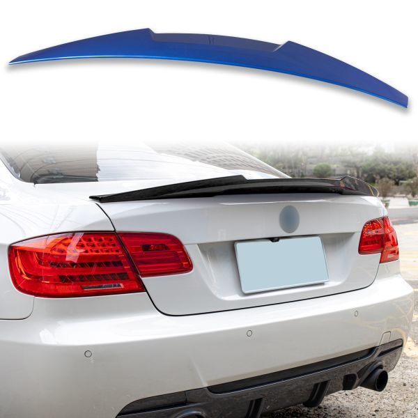 純正色塗装済 ABS製 トランクスポイラー BMW用 3シリーズ E92用 M4タイプ ポン付け カラーコード:A51 QTS-51270拍卖