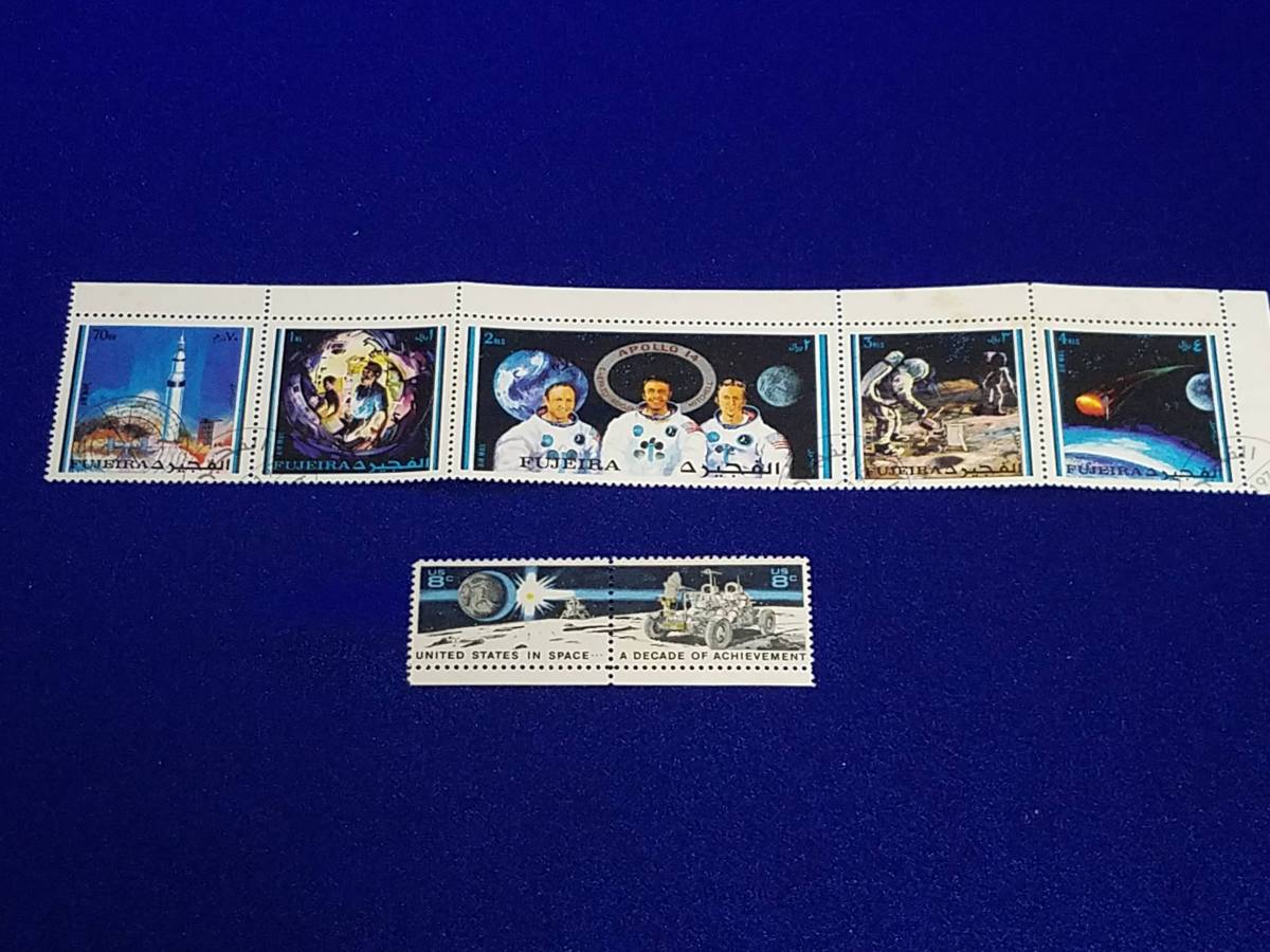 S005 アポロ14号 月面着陸記念切手 APORO14 まとめて 珍品希少趣味コレクター 中古拍卖