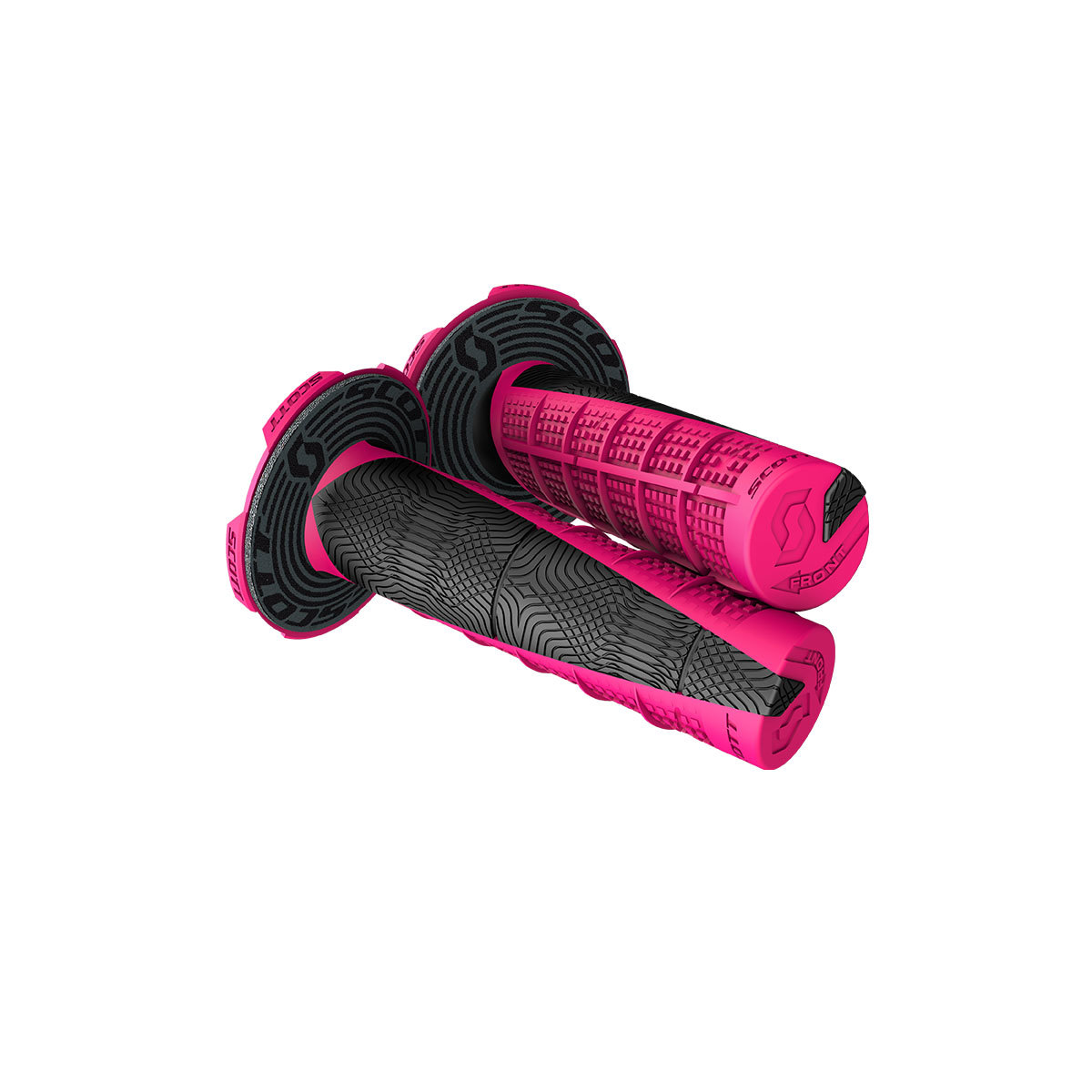 scott スコット duece grip デュースグリップ ピンク/ブラック グリップドーナツ付拍卖