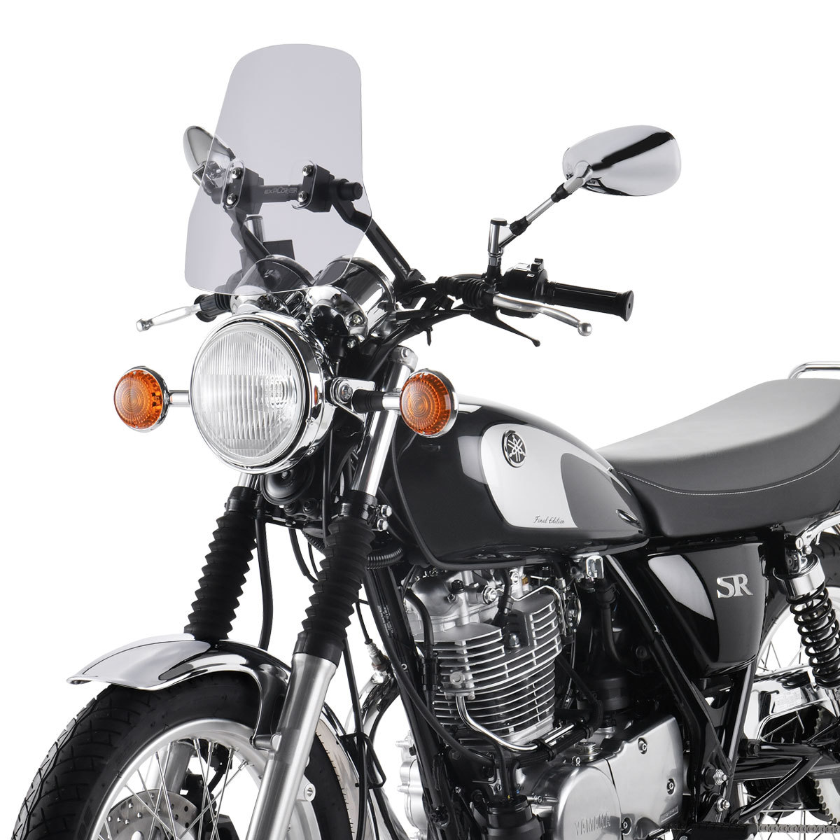 汎用 スタンダードスクリーンタイプ ウィンドシールド あらゆるハンドルバーにボルトオン装着が可能拍卖