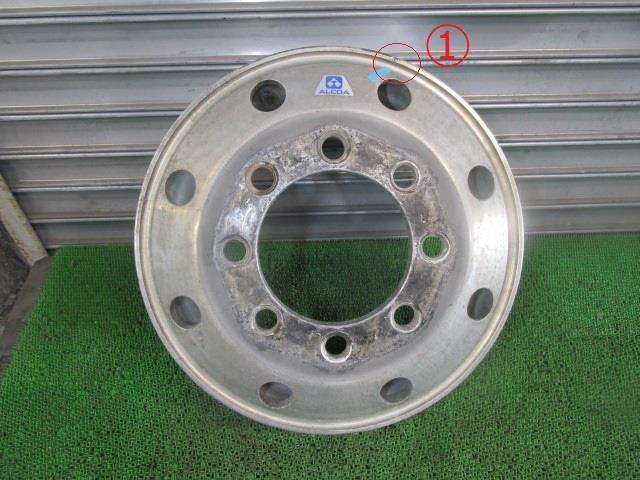 日野大型車 プロフィア KS-SH1EDJJ アルミホイール 22.5インチ 8.25 165 8穴 1本 ポリッシュ ALCOA -4- WWW TTT /38444拍卖