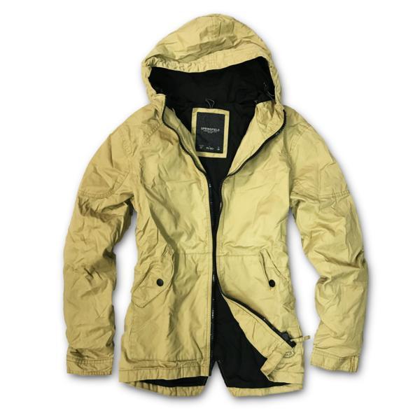 ★送料割引!大きいサイズ ショートモッズコート ブルゾンパーカ XXL ベイジ系カーキ 米国SPRINGFIELD★OUTLET未使用格安!拍卖