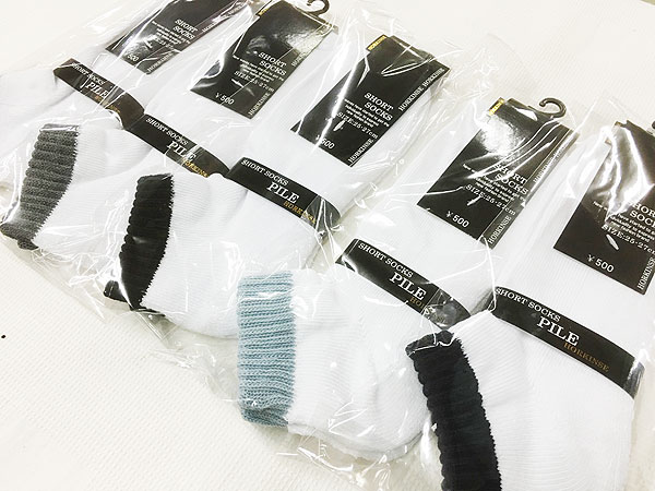 ホーキンス底パイル 白ベース スニーカーソックス20足 同梱ok拍卖