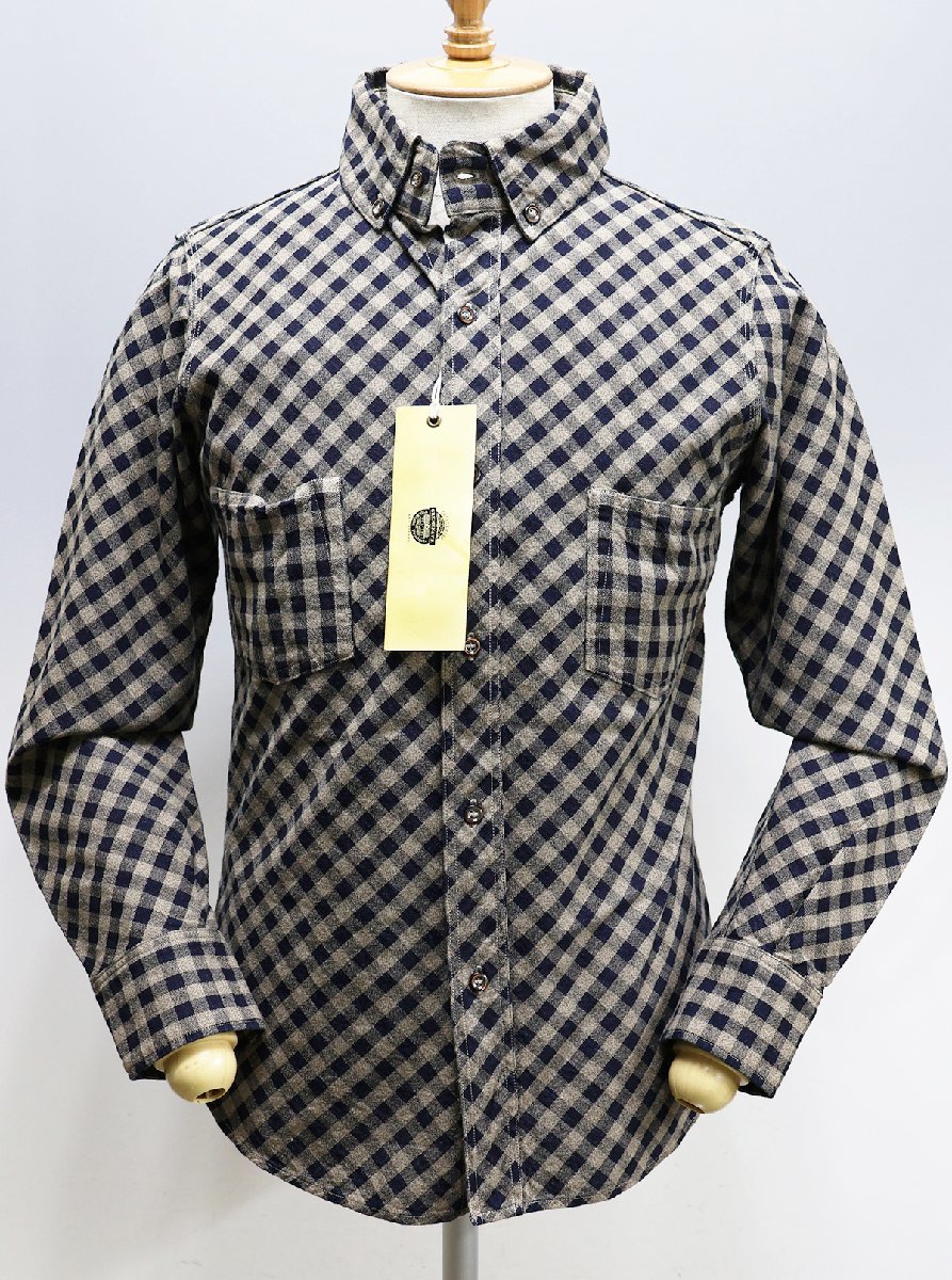 Deluxeware (デラックスウエア) インディゴチェック BDシャツ “KUOTA” 未使用品 size S / グレメン&ビルエイト / ボタンダウン / クオタ拍卖
