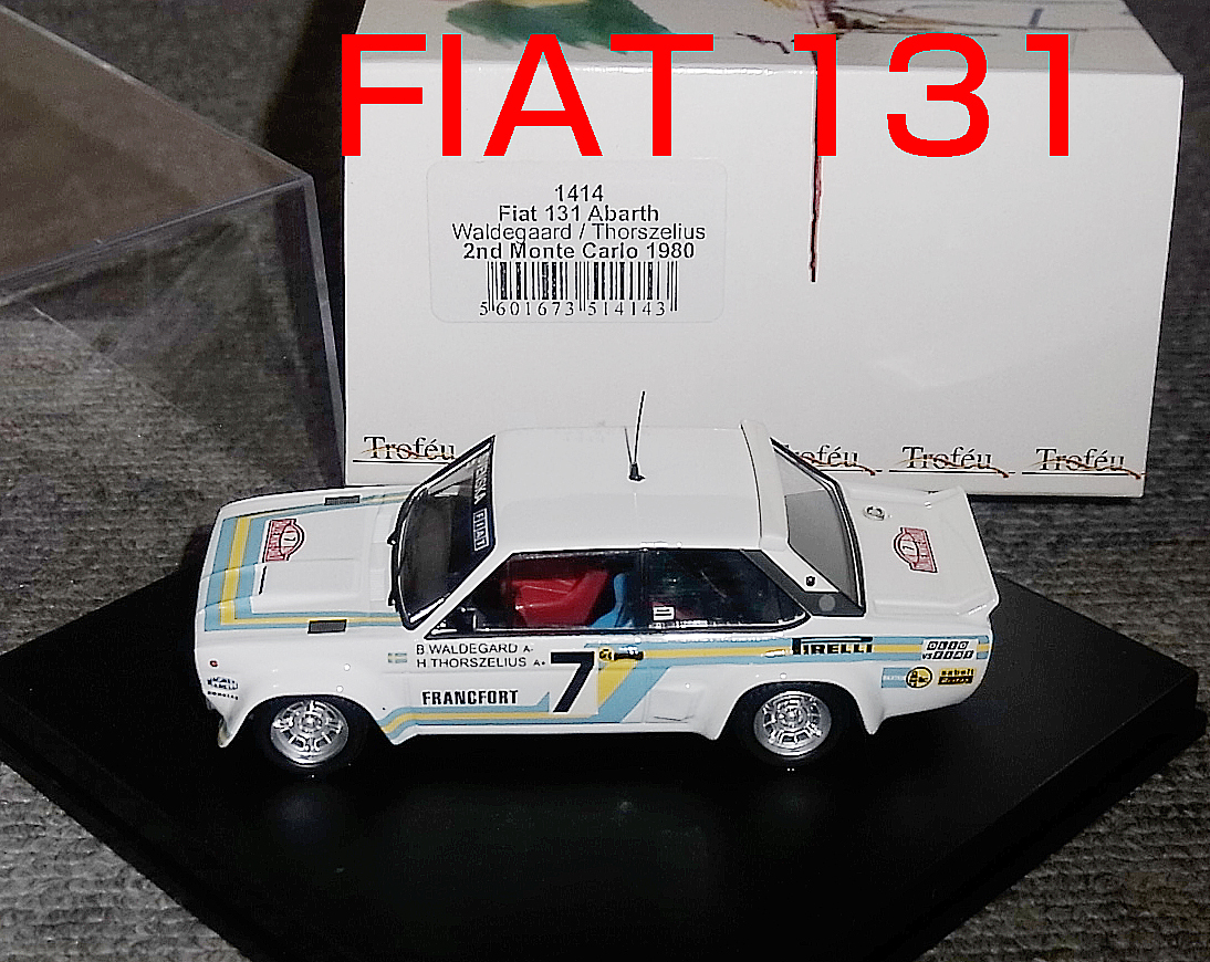 1414 1/43 FIAT 131 アバルト 7号車 1980 モンテカルロ 2nd フィアット Abarth拍卖