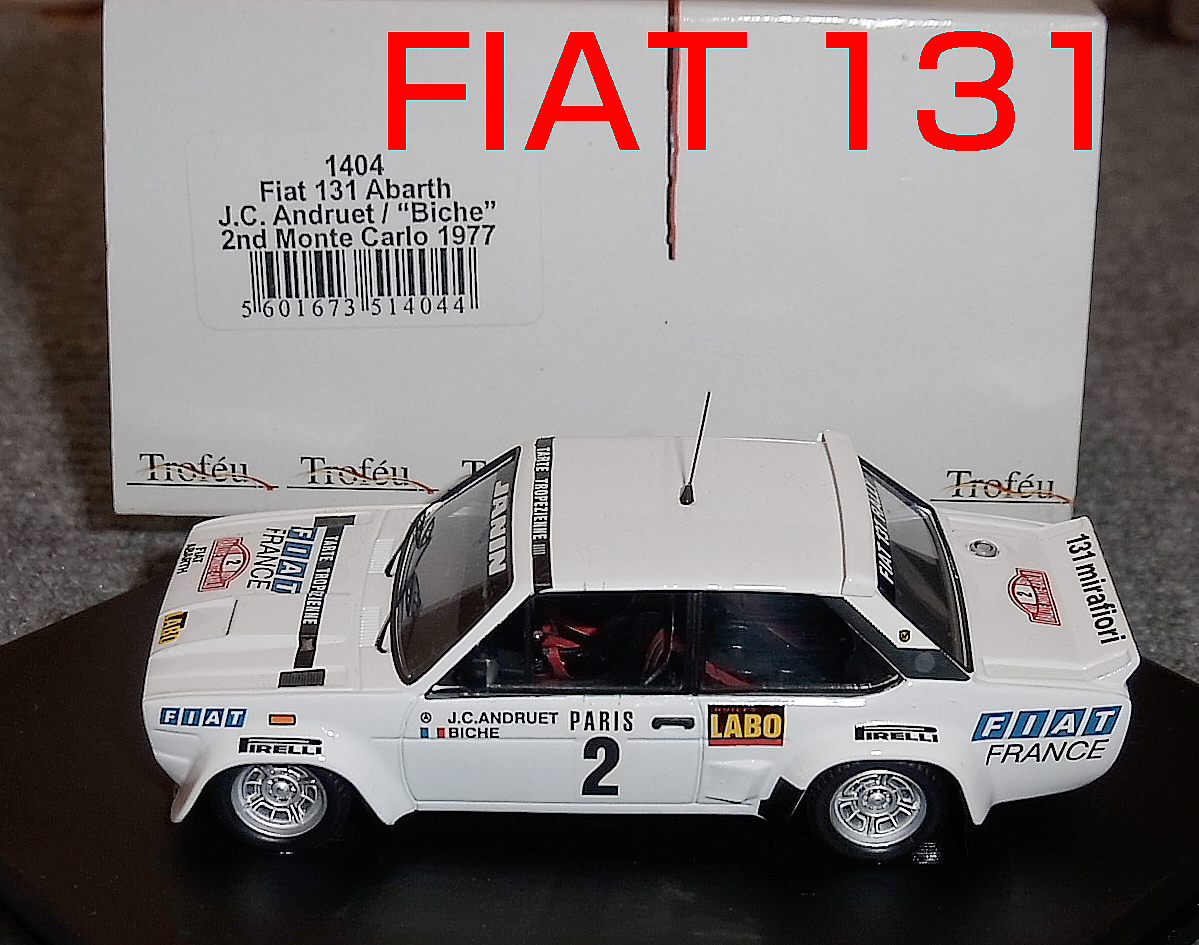 1404 1/43 FIAT 131 アバルト 2号車 1977モナコ2nd フィアット拍卖