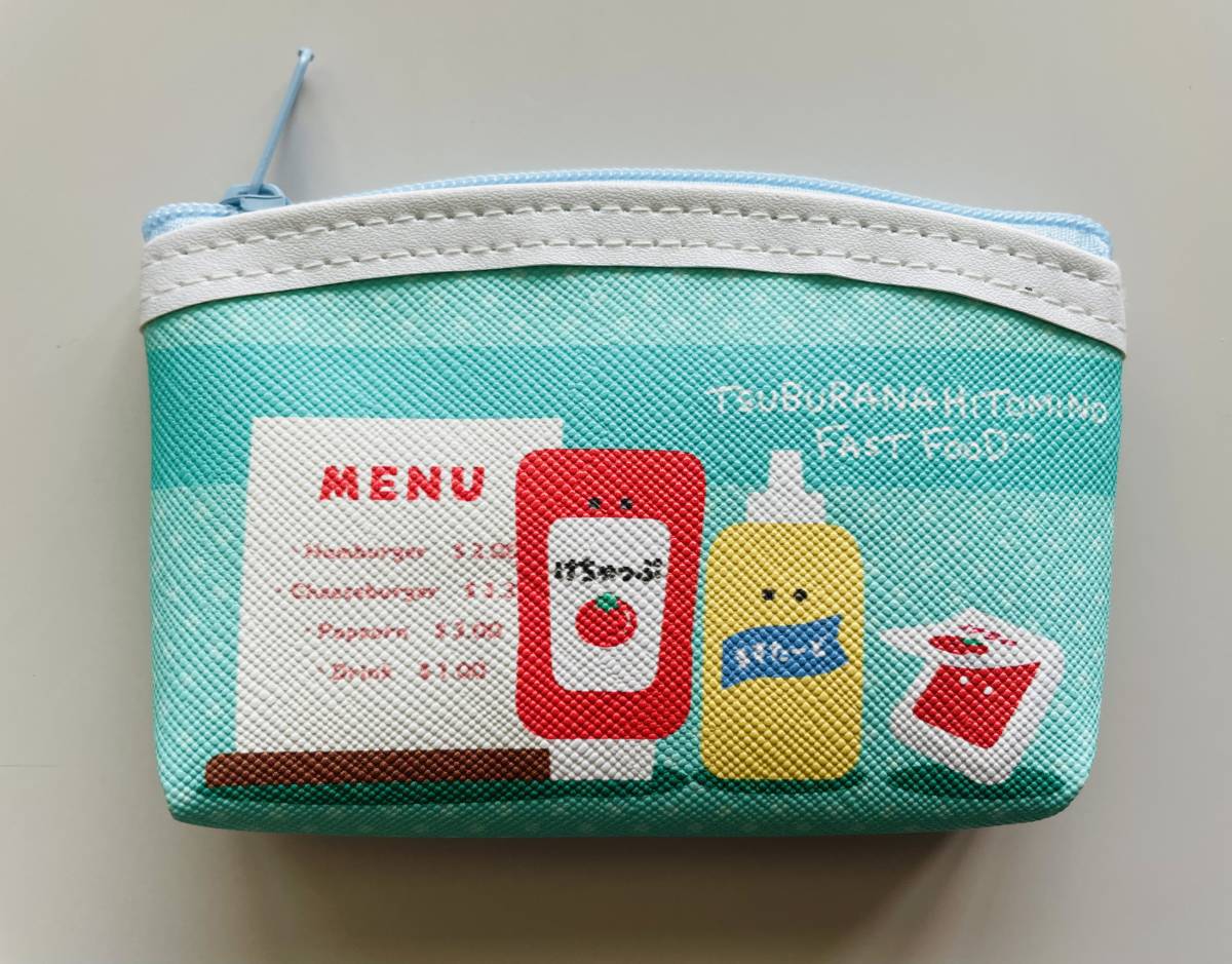 ☆つぶらな瞳のファーストフード ぷちポーチ ふぁーすとふーど☆ケチャップ マスタード ホットドッグ アメリカンドッグ 小銭入れ 小物入れ拍卖