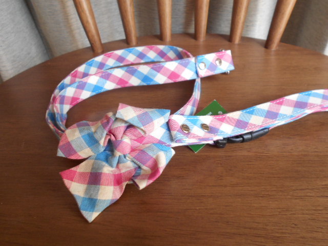 小型犬 中型犬 ドッグアモック キュートチェック ブルー リード ~12kg拍卖