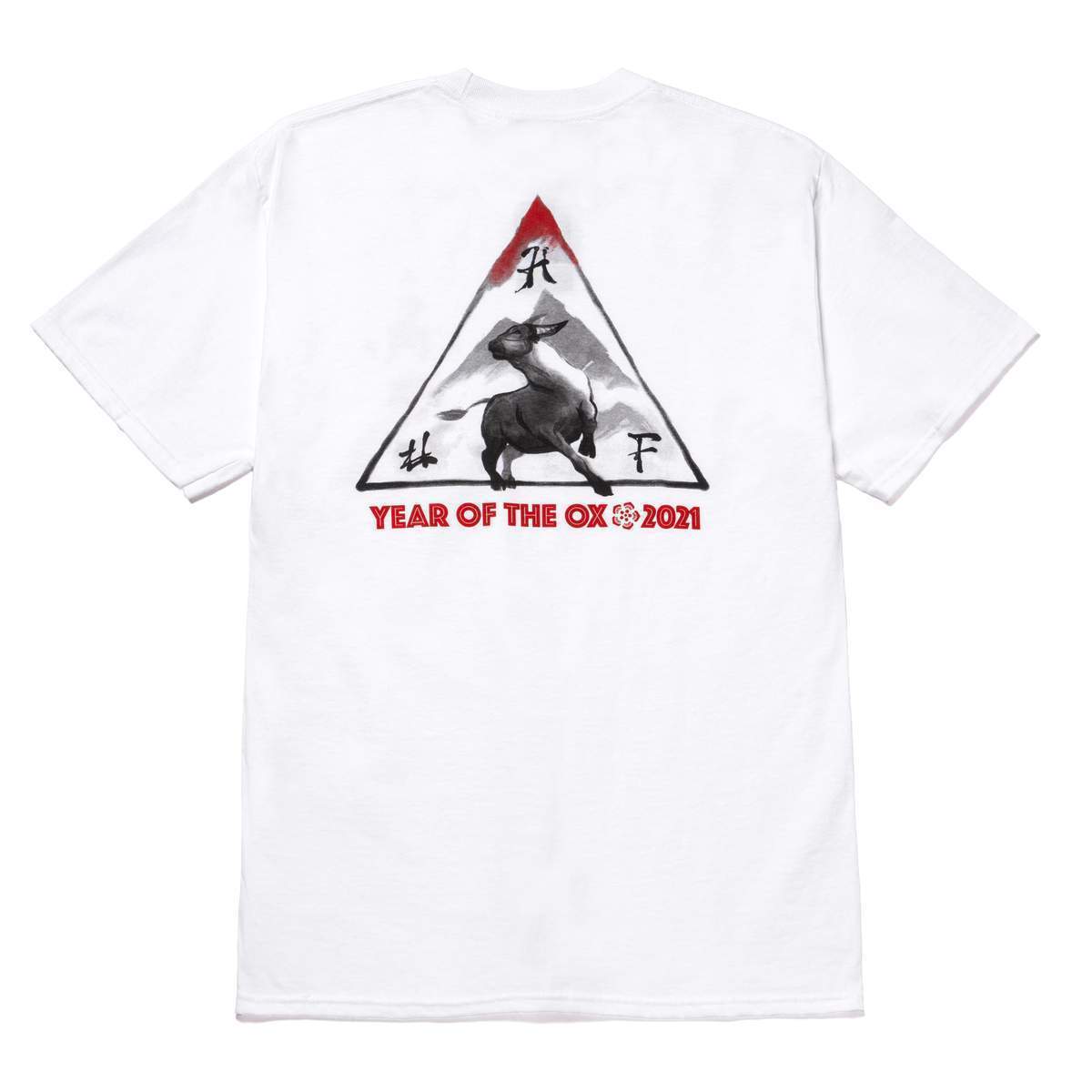 HUF X Year Of The Ox Triple Triangle T-Shirt White S Tシャツ拍卖