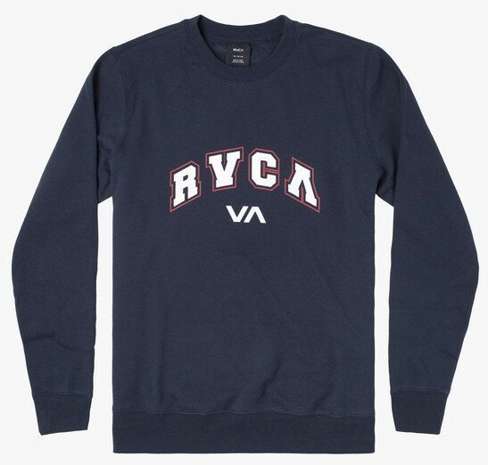 RVCA College Crew Fleece Navy XL トレーナー拍卖