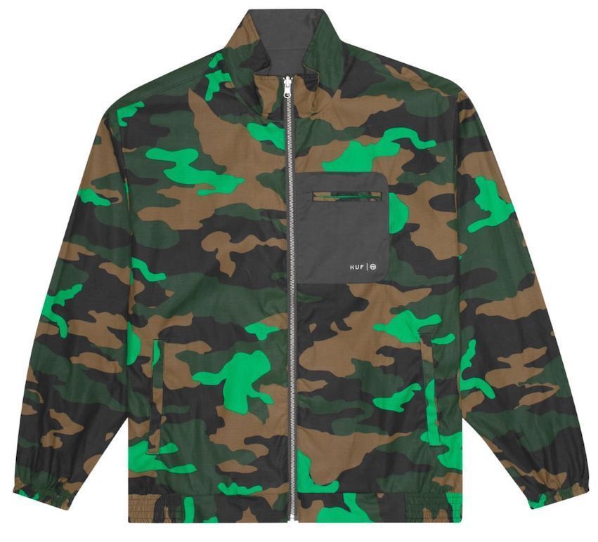 HUF Cambridge Harrington Jacket Black S リバーシブルジャケット拍卖