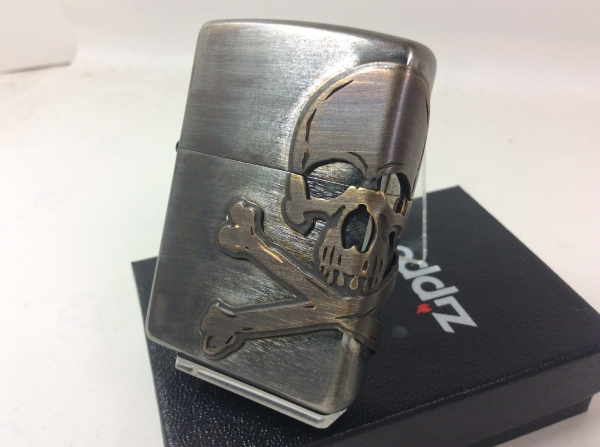 Zippo BIG Skull Metal スカル・3面連続 メタル ユーズド仕上げ 2AB-SKULL新品拍卖