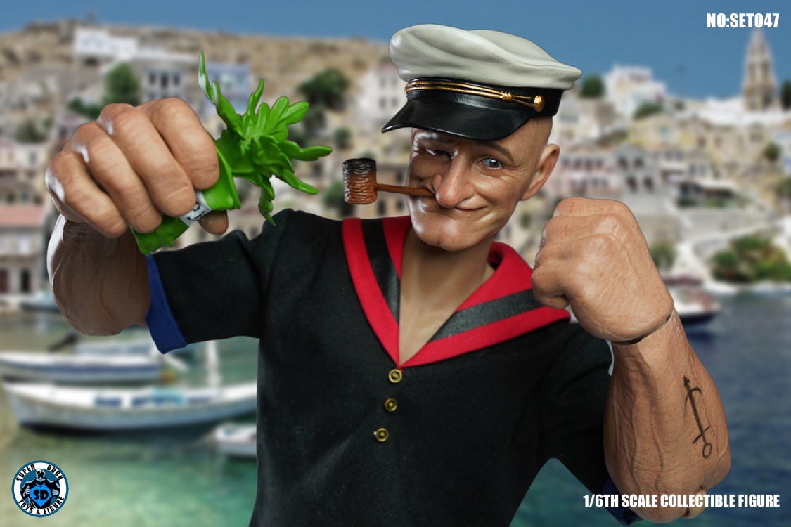 Super Duck 1/6 Sailor ポパイ 未開封新品 SET047 アクションフィギュア 検) ホットトイズ POPEYE Popeye the Sailor拍卖