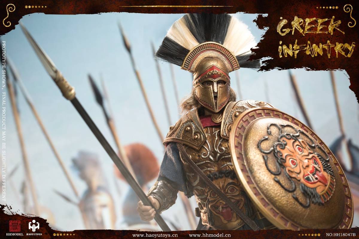 HHMODEL × HAOYUTOYS 1/6 ギリシャ 歩兵 ゴールド.Ver 未開封新品 HH18047B 検)ホットトイズ ローマ POPTOYS COOMODEL拍卖