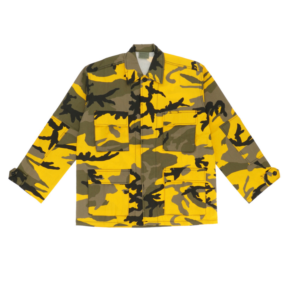 ☆ StngrYellowCamo ☆ サイズS 長袖シャツ メンズ 通販 ロスコ ジャケット シャツジャケット 大きいサイズ ミリタリー ブランド 迷彩 カ拍卖