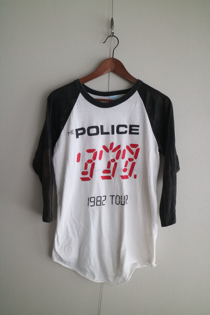 80's THE POLICE “GHOST IN THE MACHINE” Raglan Sleeve Tee ポリス/バンドT/ヴィンテージ/ラグラン/L拍卖