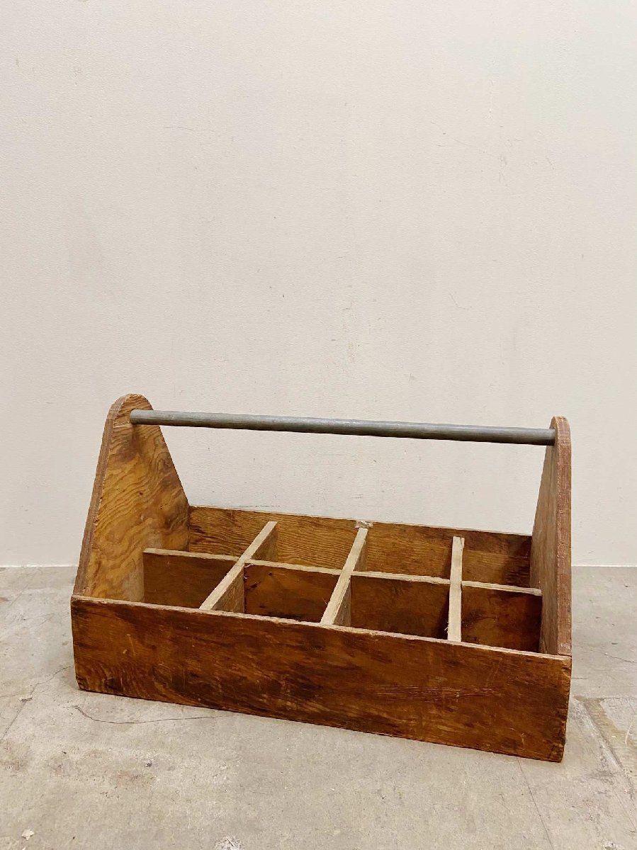 アメリカ ヴィンテージ ツールボックス インテリア キャンプ ガレージ エクステリア 店舗備品 店舗什器 クレート【9074】拍卖