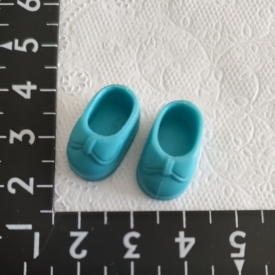 3r0316 ドール用 リカちゃん 幼稚園 園児 サイズ ようちえん 靴 シューズ 水色拍卖