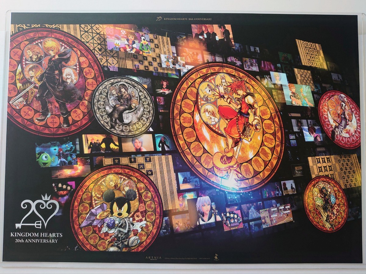 スクエニカフェ 特典 ランチョンマット キングダムハーツ 20周年 非売品 ソラ リク ロクサス シオン テラ KINGDOM HEARTS 20th ANNIVERSARY拍卖