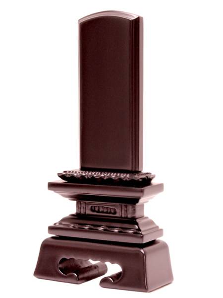 送料無料 戒名一名分込 位牌 紫檀 蓮華付春日 5.5寸(25.7㎝)拍卖