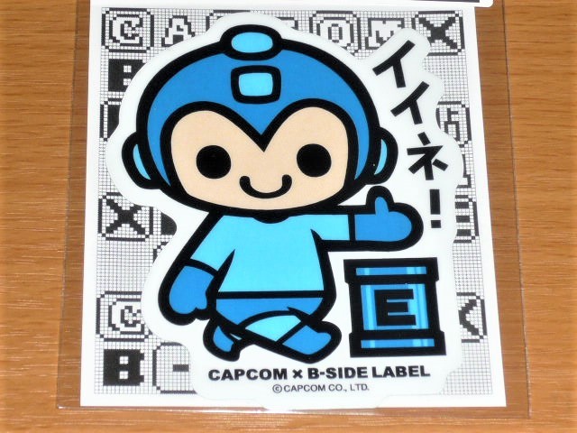 ◆ロックマン ステッカー◆イイネ! E缶◆B-SIDE LABEL◆カプコン◆拍卖