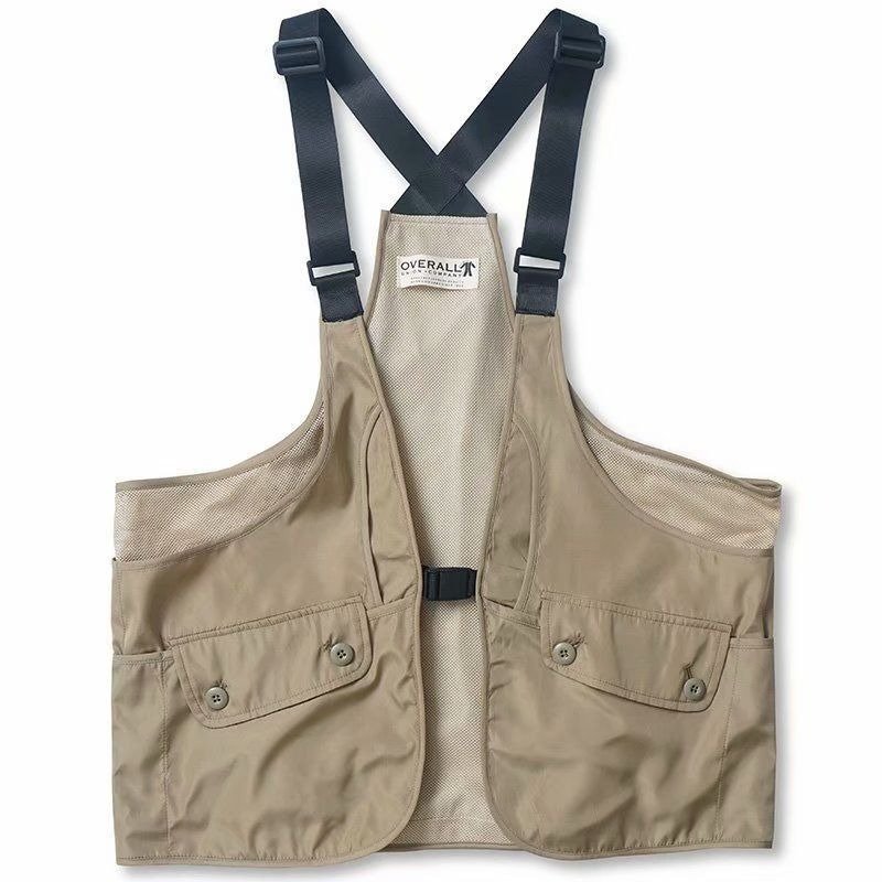 ZPT124★新品メンズベストカメラマンベストフィッシングベストアウトドアベスト男女兼用多機能お釣りベスト登山服撮影用 ベージュ拍卖