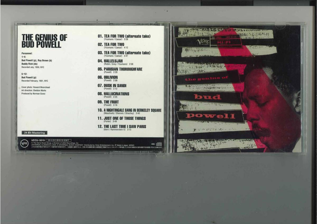 CD//ザ・ジニアス・オブ・バド・パウェル+2拍卖