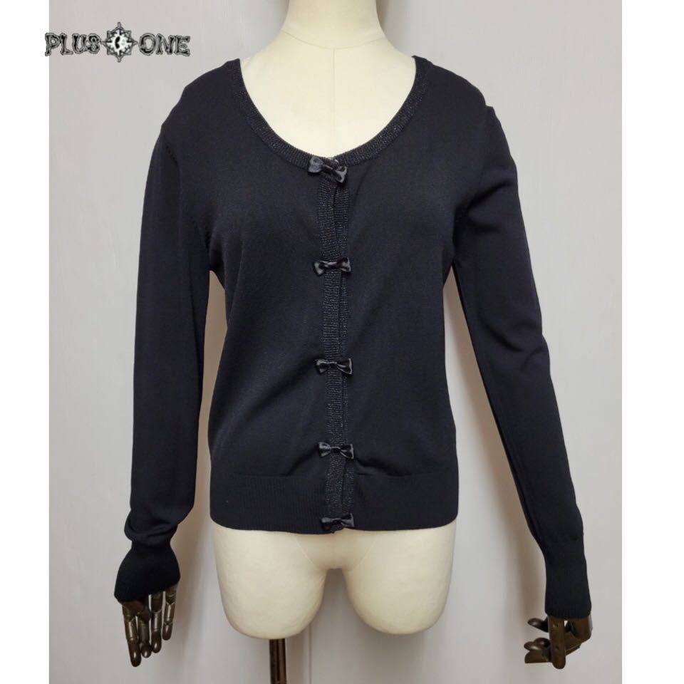 【HEALTHY KAREN】リボンカーディガン 黒/ヘルシーカレン拍卖