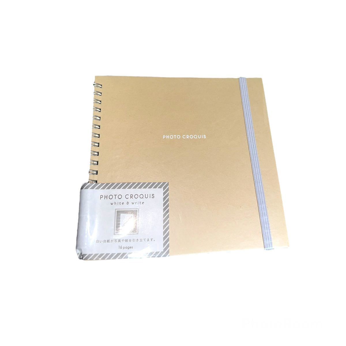 ナカバヤシ アルバム L判 16ページ ベージュ 新品未使用 かけるーのフォトクロッキー拍卖