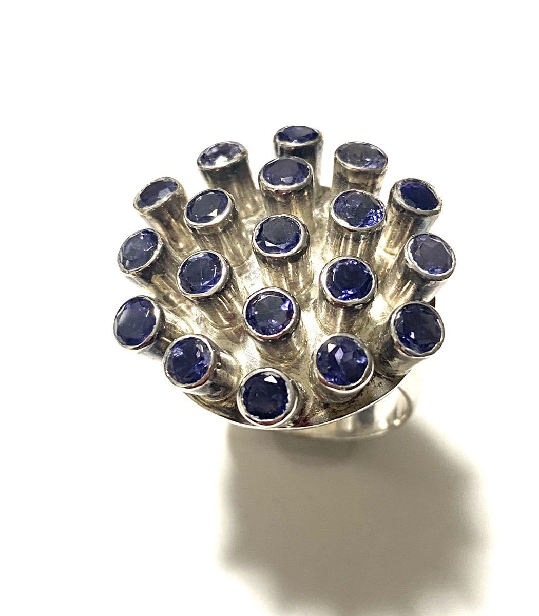 アイオライトリング シルバー925 SILVER カラーストーン 天然石 指輪拍卖