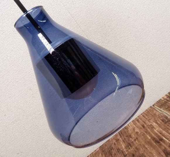 (☆BM)【感謝特別価格】panasonic/パナソニック LGB10424LE1/定価26000円 ブルー 青 コバルト ガラス ペンダントライト LED レトロ 照明拍卖