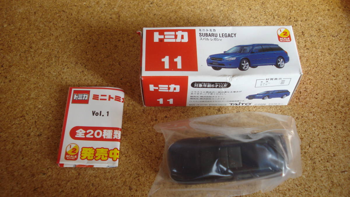 ミニトミカ №11 スバル レガシィ *箱ヨゴレ・キズダメージ有り*拍卖