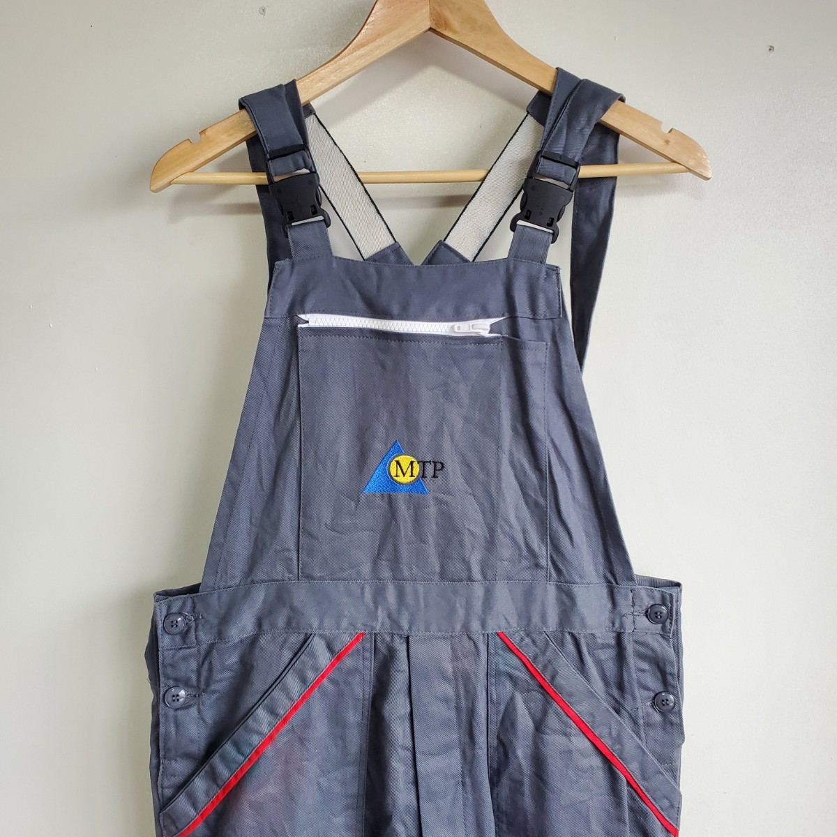 866◆【size40】フランス製 MTP ユーロワーク オーバーオール グレー コットン100% ワークウエア 中古 USED拍卖