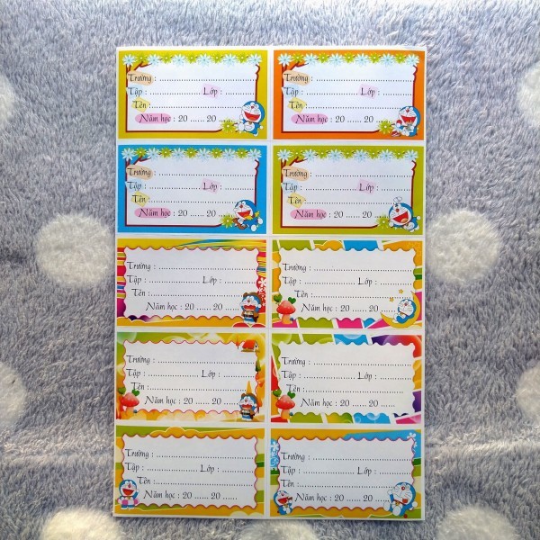 新品&即決◎ベトナムのラベルシール【ドラえもんときのこ】ベトナム語 ベトナム雑貨拍卖