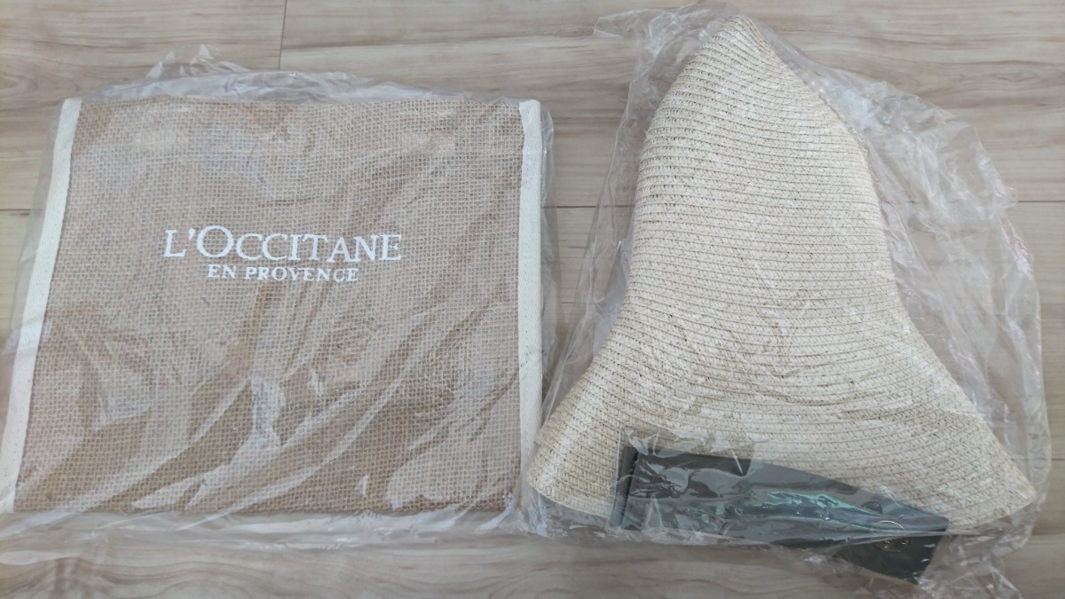 新品!非売品!ロクシタン☆サマーハット&オリジナル ジュートバッグ☆ノベルティ 帽子 ハット エコバッグ 手提げ拍卖