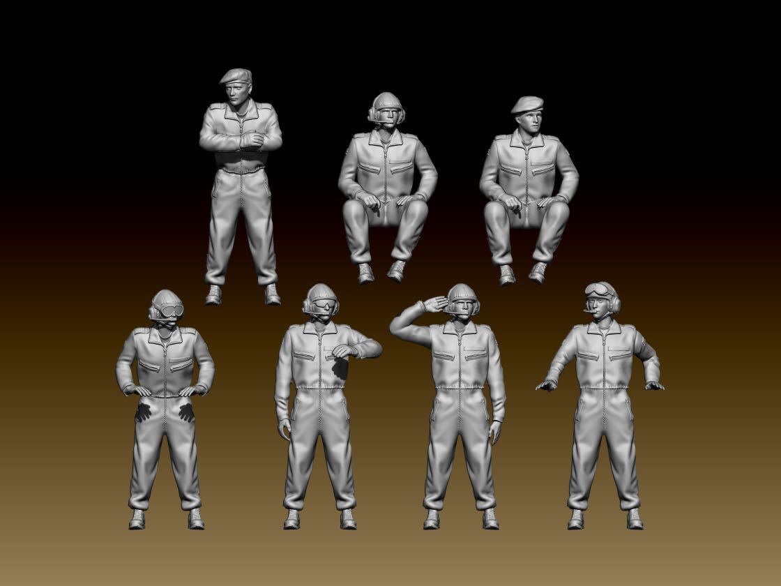 1/144レジンキット 未塗装 ドイツ連邦軍 戦車兵士フィギュア7体 ワールドタンクミュージアム【同梱可能】1114拍卖