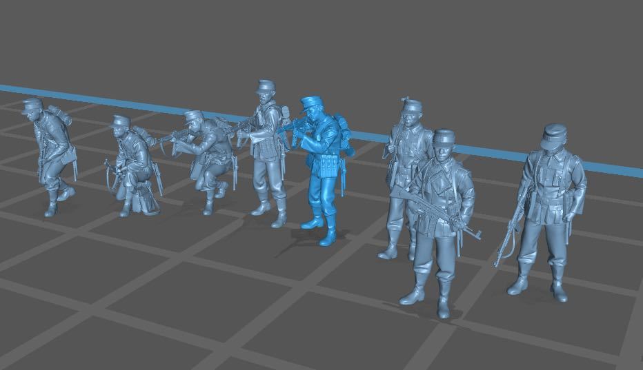 1/144レジンキット 未塗装 WWⅡ ドイツ軍 大戦末期 兵士フィギュア8体 StG44 ワールドタンクミュージアム【同梱可能】拍卖