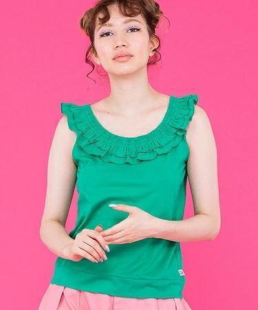 新品 Little sunny bite リトルサニーバイト ノースリーブ カットソー Tシャツ LSB 送料無料 GRE M拍卖