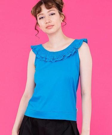 新品 Little sunny bite リトルサニーバイト ノースリーブ カットソー Tシャツ LSB 送料無料 BLU拍卖