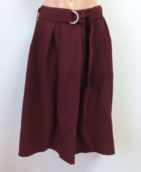 ☆ナノユニバース フレアスカート 38 ボルドー拍卖