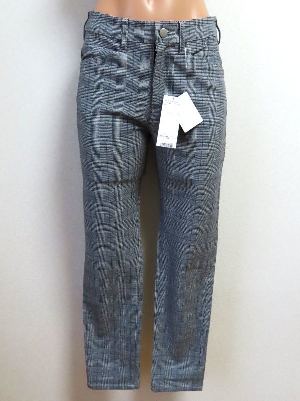 ☆【新品】NATURAL BEAUTY BASIC ナチュラルビューティーベーシック グレンチェック柄パンツ XS拍卖
