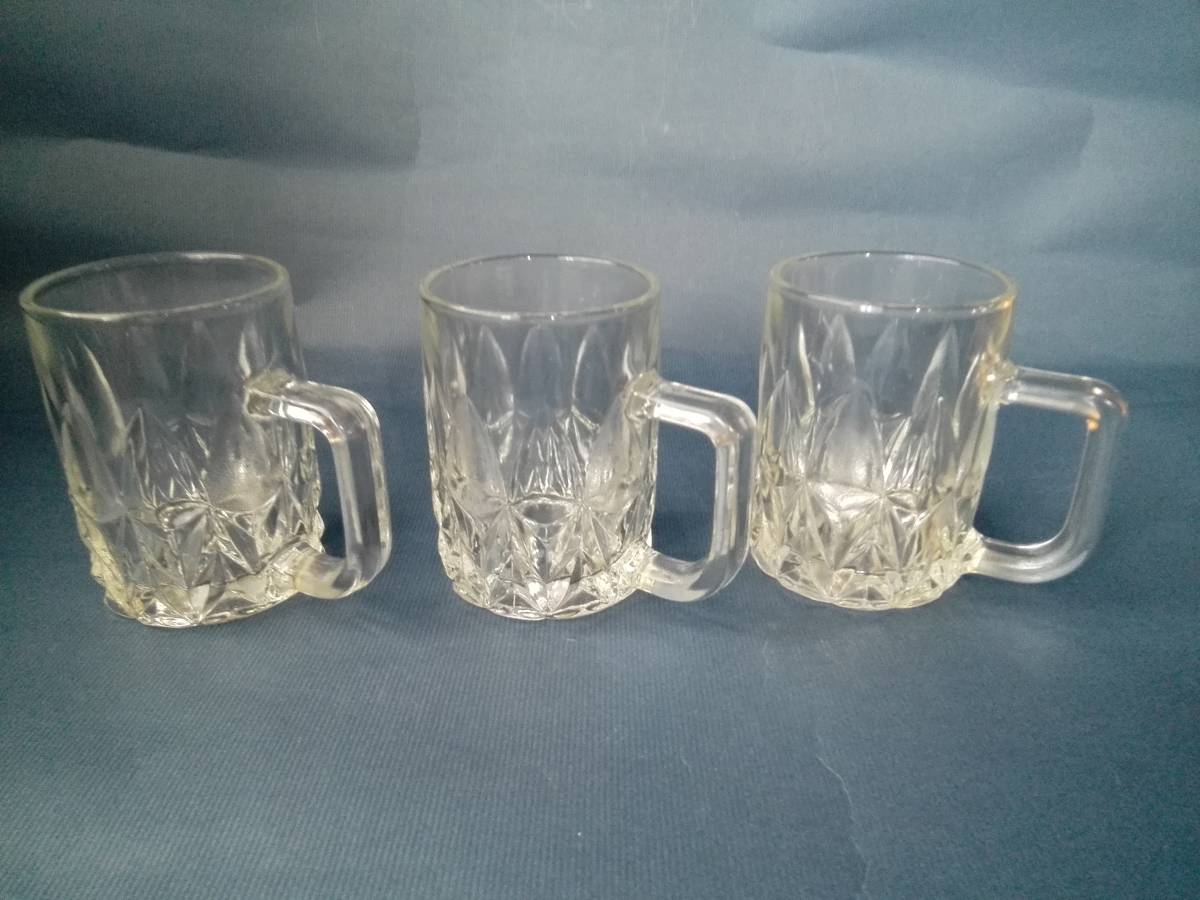 サングガラス ビールジョッキー グラスジョッキー 3客 未使用拍卖