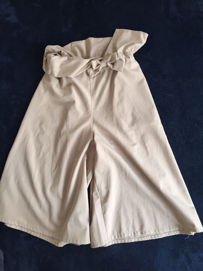 ベージュパンツ キュロット キッズ130拍卖
