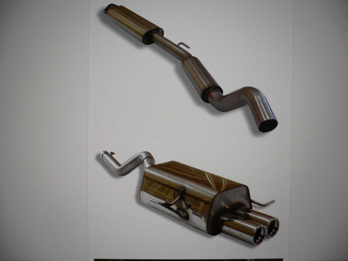 ★★FOX純正品 ルノー ルーテシア2 RE071010-VSD+RE071022-070 フロント+リアマフラー 80mmダブル⑳★拍卖