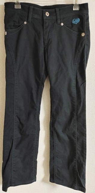 Sサイズ位 PEARLY GATES パーリーゲイツ 長ズボン 黒 ゴルフ 0サイズ拍卖