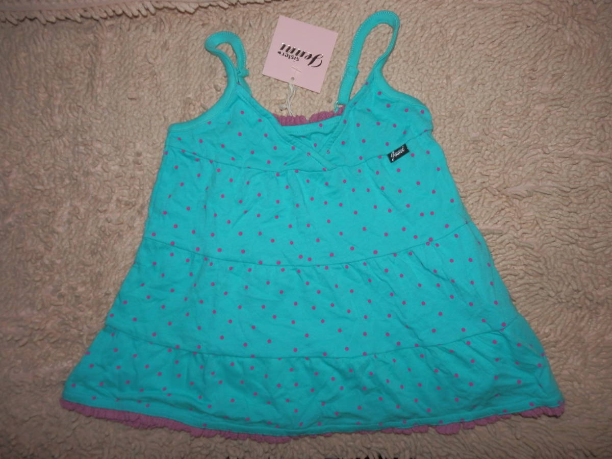 保管品新品★SISTER JENNI ドット柄 キャミソール 100拍卖