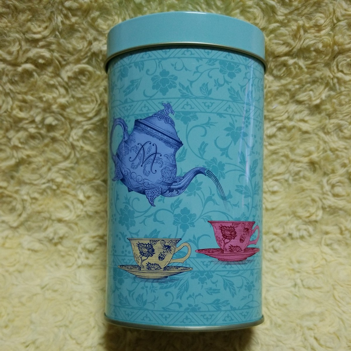 フォートナム・アンドメイソン ティーポット カップ&ソーサー柄 缶のみ拍卖
