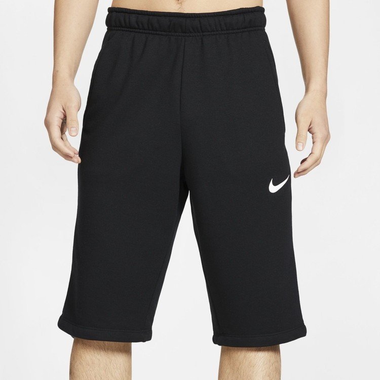 NIKE DRI-FIT フリース 3/4 ハーフパンツ ブラック M ナイキ ドライフィット スウェット トレーニング スウェット ジャージ 黒 CT0501-010拍卖