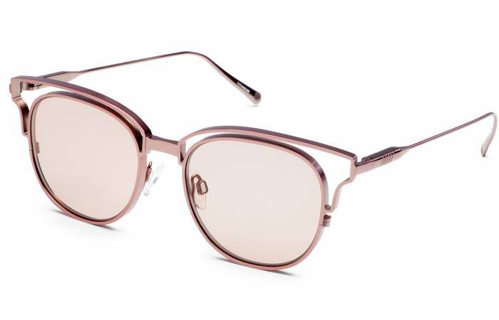 処分価格 定価68,900円 Will.i.am 新品正規 ピンク丸メガネ サングラス ブローライン イタリア製 ウィルアイアム拍卖