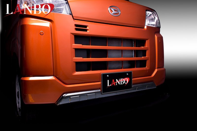 【M's】ダイハツ アトレー ハイゼット デッキバン S710V S700W S710W LANBO フロントバンパーアンダーガード ブラックメッキ WD103234BK拍卖